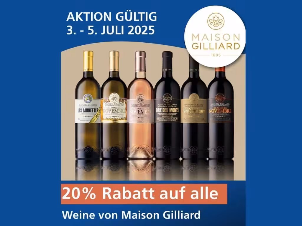 20% auf alle Weine von Maison Gilliard!