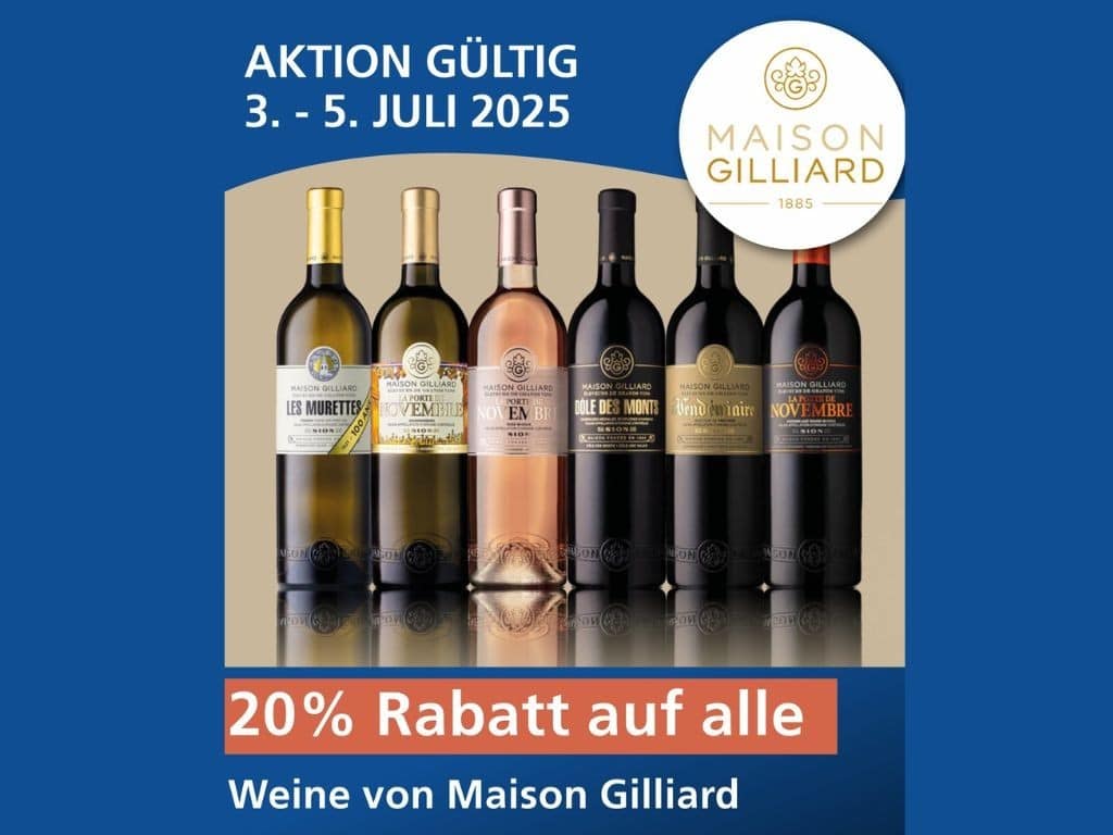 20% auf alle Weine von Maison Gilliard!