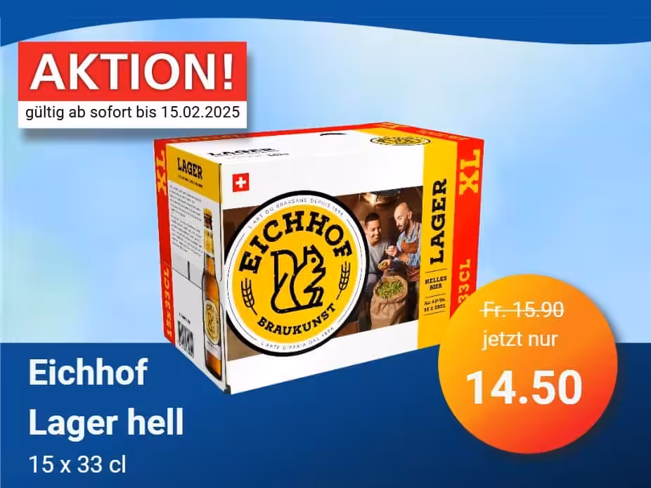 Bieraktion bis am 15.02.2025