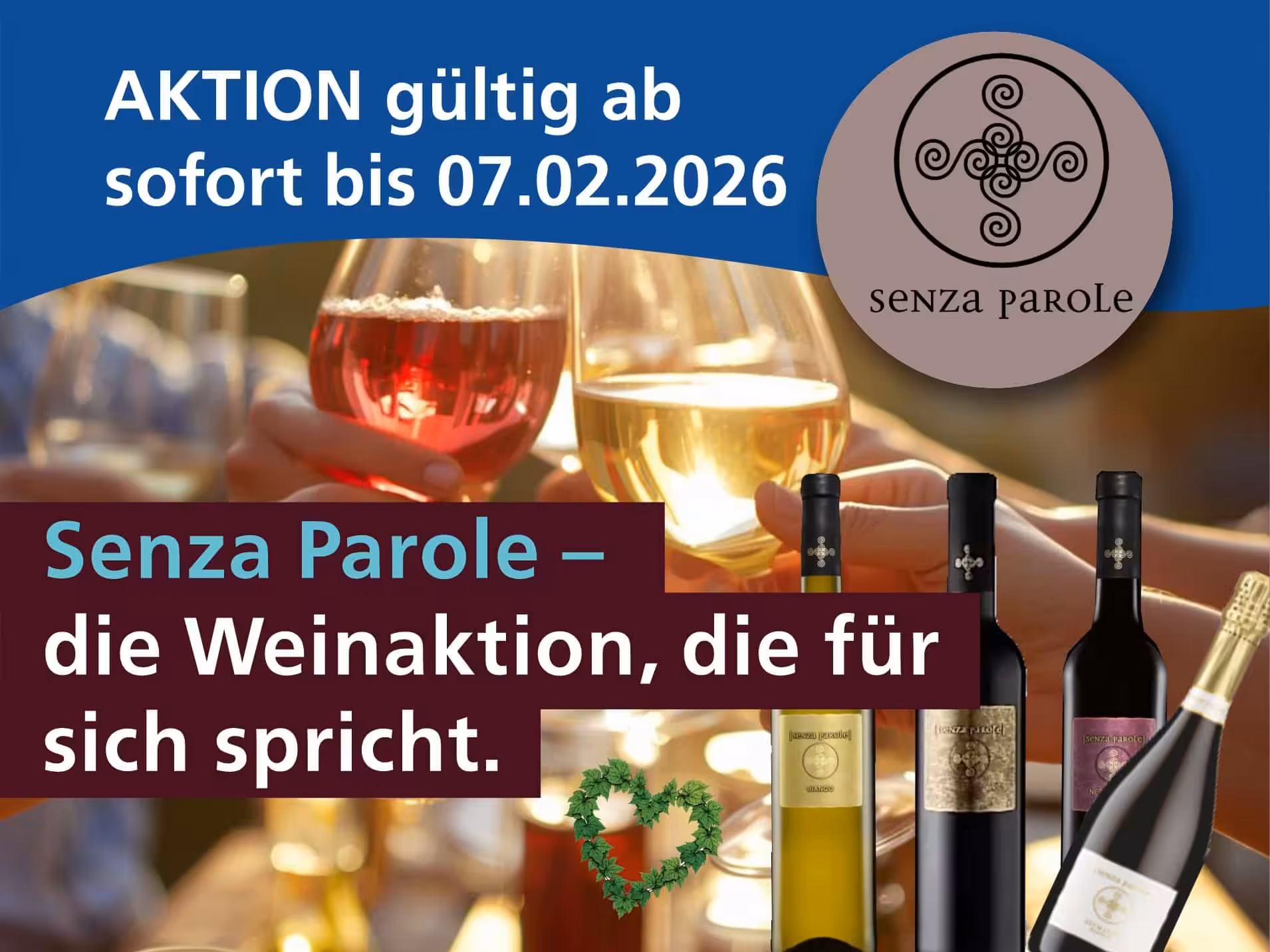 Senza Parole Weinaktion
